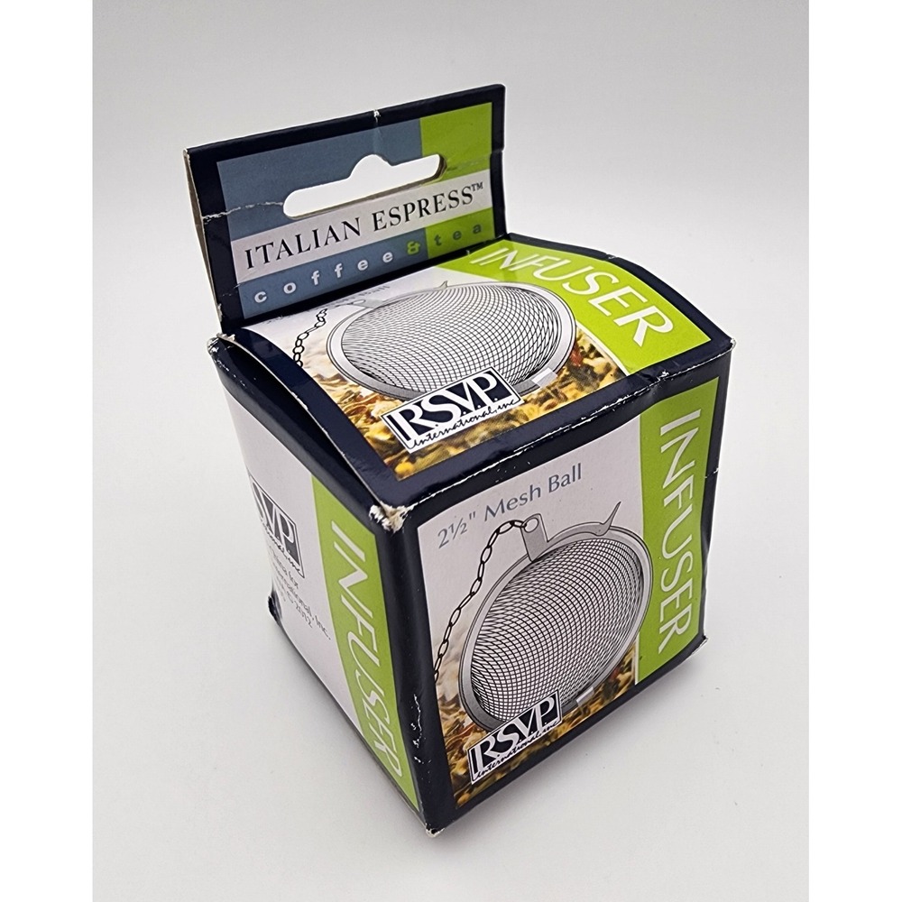Italian Espress Coffee and Tea Infuser Stainless‎ Steel New, Open Box